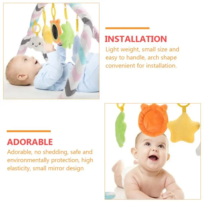 Baby Travel Play Arch Stroller Crib Accessories Pram Adorable Activity