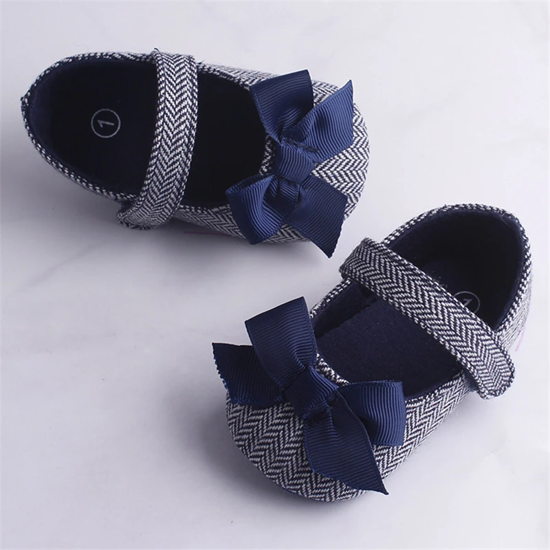 Emmababy обувь для маленьких девочек с бантом и нескользящей мягкой подошвой; обувь для малышей; обувь для маленьких девочек 0-18 месяцев; 3 цвета