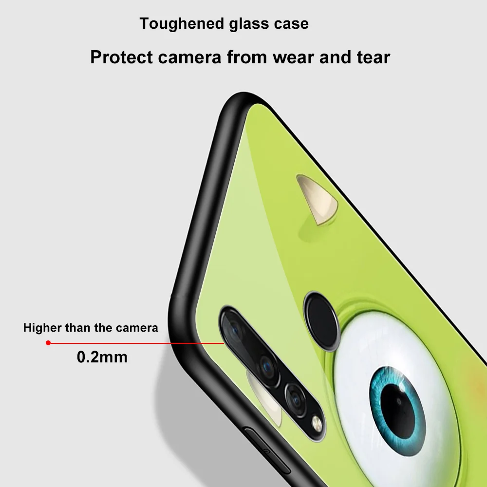 Мультяшный чехол для Huawei P30 P20 P40 Lite Pro Mate 30 20 P Smart Plus 2019 Honor 10 9X Nova 5 стеклянный
