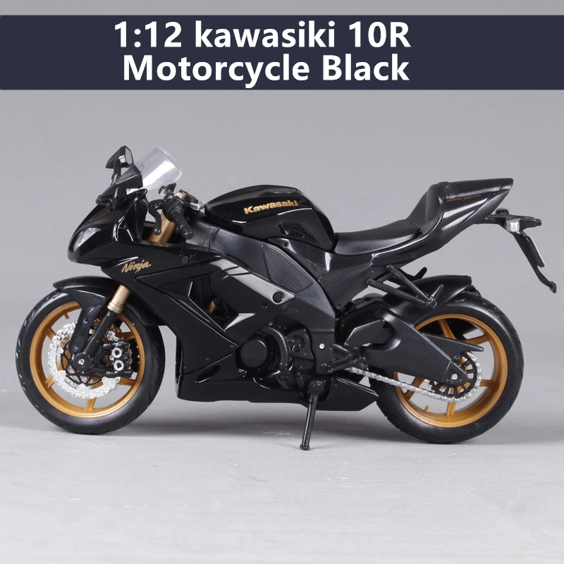 Maisto, 1:12, Kawasaki, ZX-14R, имитация, сплав, серия для мотокросса, оригинальная Авторизованная модель мотоцикла, игрушка, автомобиль, Коллекционирование, подарки - Цвет: Kawasiki 10R