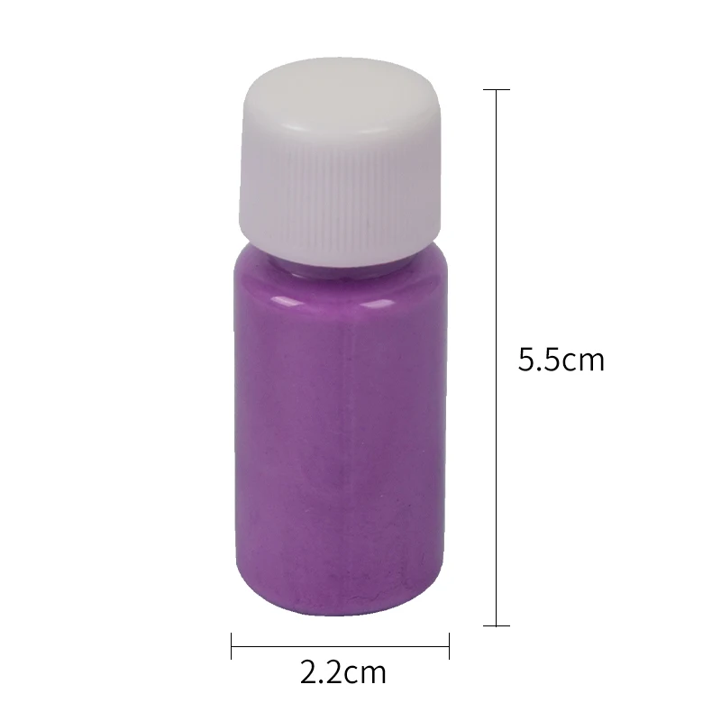 Peinture acrylique fluorescente, violet, brille dans le noir, sable lumineux, fête, étoile, décoration d'ongles, Halloween, 20g