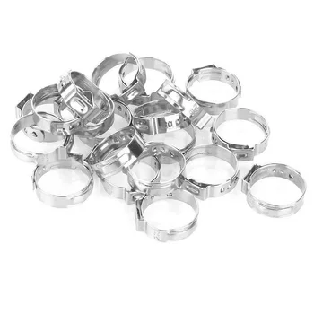 

180pcs Hose Clamp Stainless Steel Clip Kit Silver 5.8-21 mm Adjustable