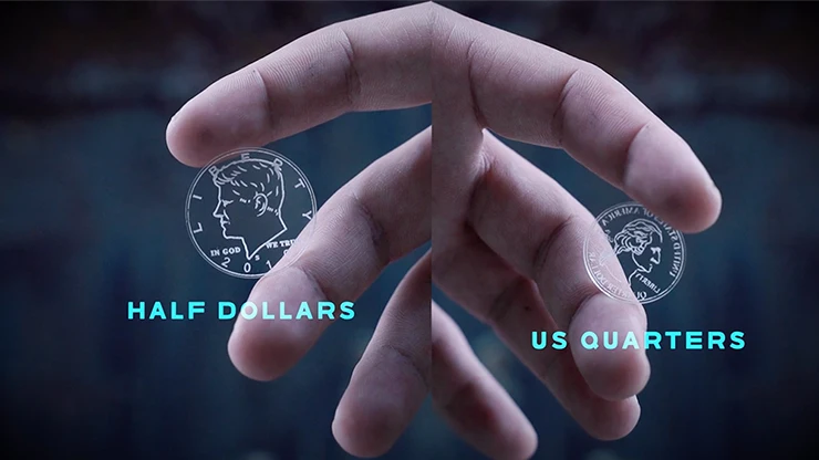 Omni Coin US version(DVD и Gimmicks) от SansMinds Creative Lab Close up Magic Tricks реквизит иллюзии Magie Street Coin Magic