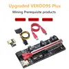 CAMK VER009S PCI-E Riser Card 009S PCI Express PCIE 1X to 16X Extender 0.6M USB 3.0 Cable SATA To 6Pin Power for Video Card 2