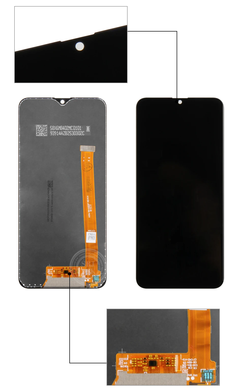 Дисплей для SAMSUNG Galaxy A20e lcd кодирующий преобразователь сенсорного экрана в сборе с заменой рамки A202 A202F