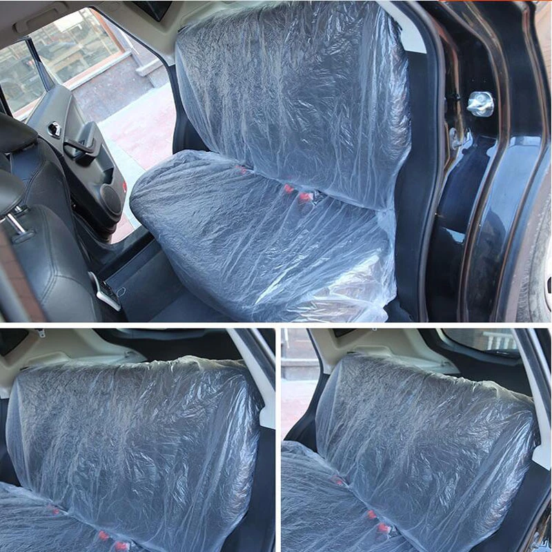 Universal car disposable PE plastic soft rear seat cover