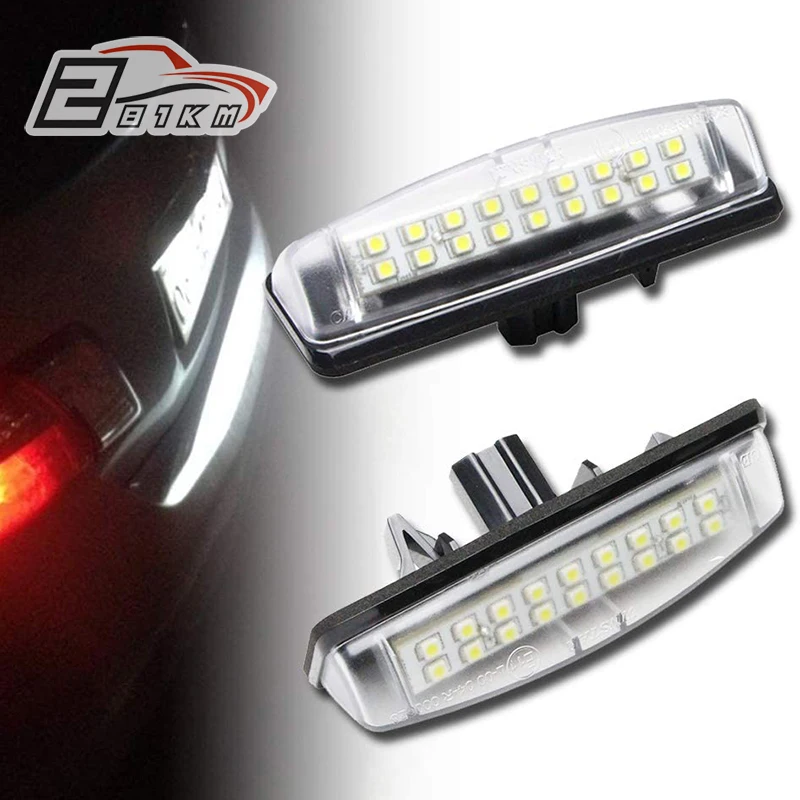 

281KM 2Pcs LED License Plate Lights For Toyota Camry Aurion Avensis Verso Echo Prius LEXUS IS300 LS430 GS300 GS400 Number lamp