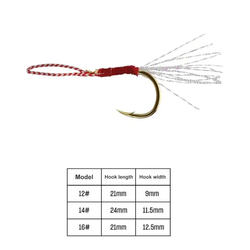 10 шт./компл. Лидер продаж рыболовный крючок нежный дизайн Портативный на открытом воздухе рыболовные принадлежности цветной провод одинарный крючок с колючей проволоки - Цвет: B