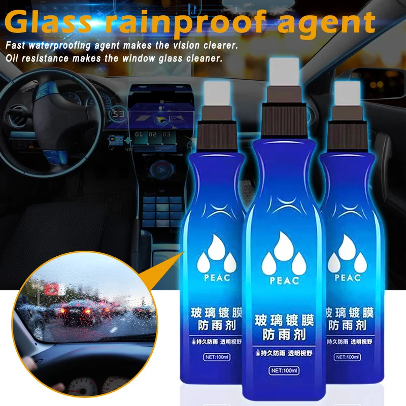 

New Glass Hydrophobic Coating Waterproof Agent Spray Cleaner for Window Rearview XD88