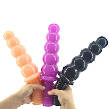 28*5cm 530g 5 Balls Anal Butt Plug Anal Beads Dildo Handle Penis Butt Plug Masturbation Couples Big Anal Dildo Sex Adults Toys 5