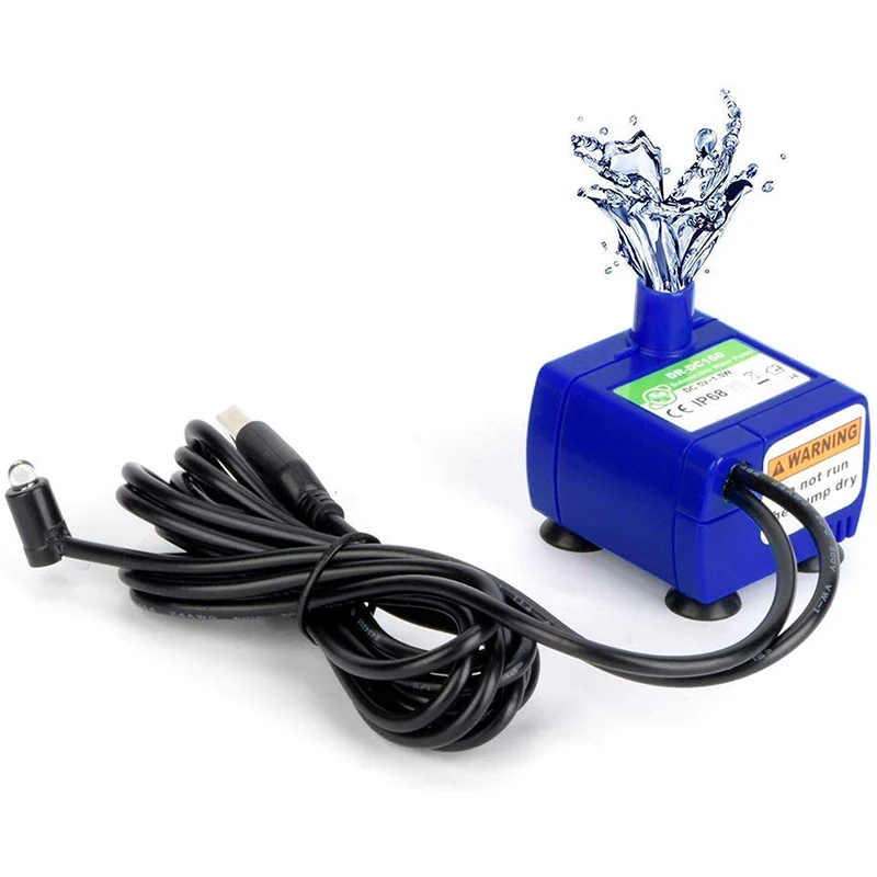 New Automatic Pet Cat Water Fountain Pump Ultra-Quiet For Drinking | Дом и сад