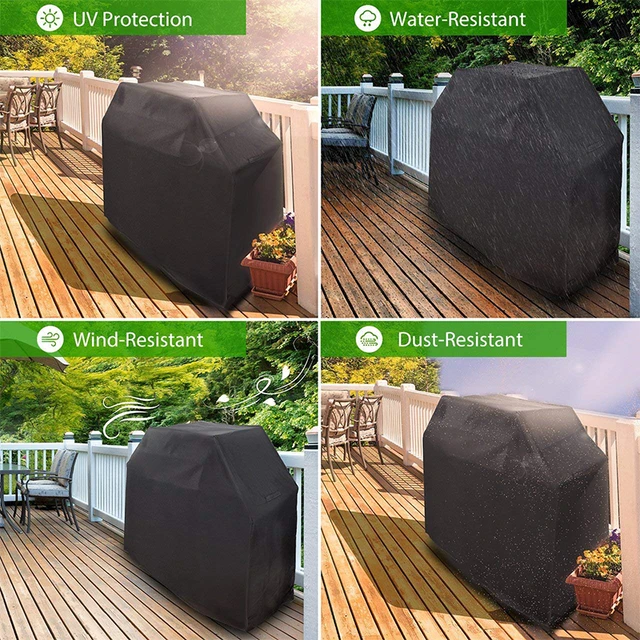 Bbq Cover Vízálló Weber Nagy Teherbírású Grill Por Rain Uv Az Elektromos Barbe Barbecue -Kiegészítők Kültéri Kertjéhez - Image 5