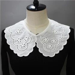 New White Shawl Doll Fake Collar Female Shirt Hollow False Collar Ladies Detachable Decorative Fake Collar Lapel Blouse Wrap