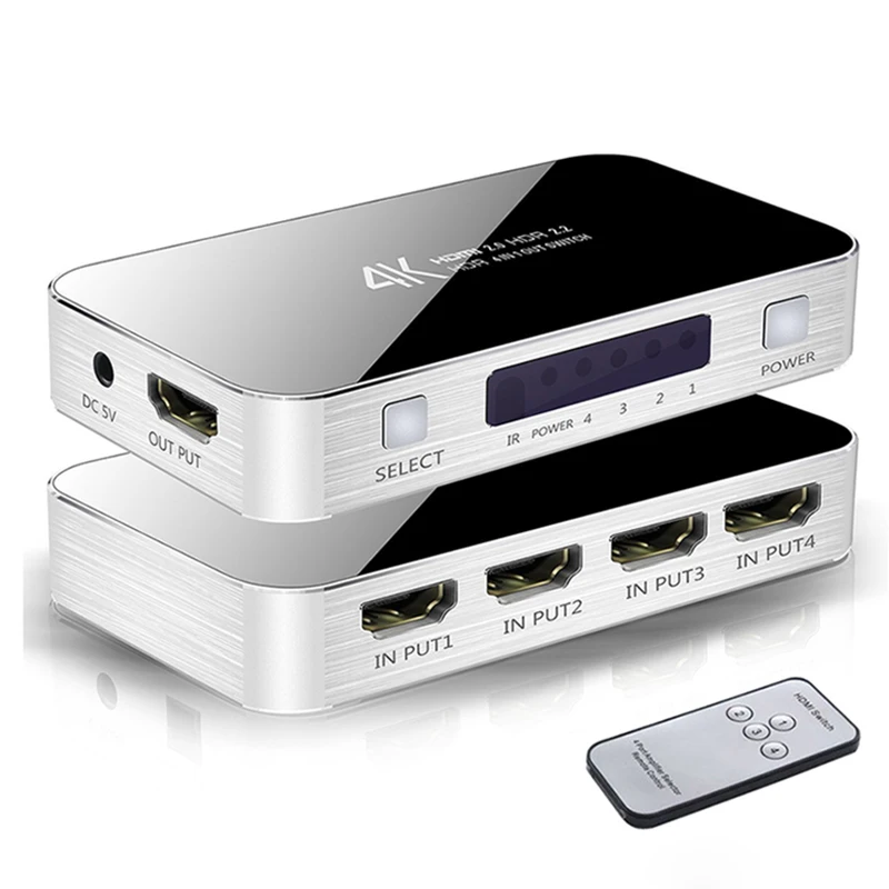 4K HDMI переключатель аудио экстрактор HDR ARC разделитель 4X1 с дистанционным