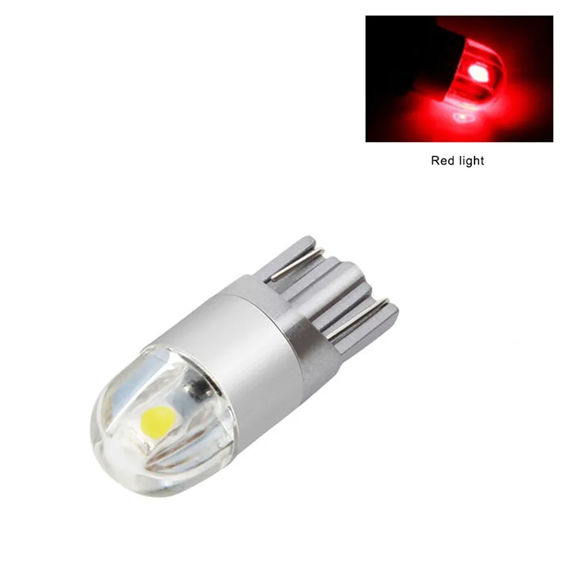 Красный 1 шт. светодиодный Габаритные фонари автомобильные T10 3030 2SMD Автомобильная дверь номерного знака указатель поворота Лампочка Авто аксессуары интерьер автомобиля стиль - Испускаемый цвет: Красный