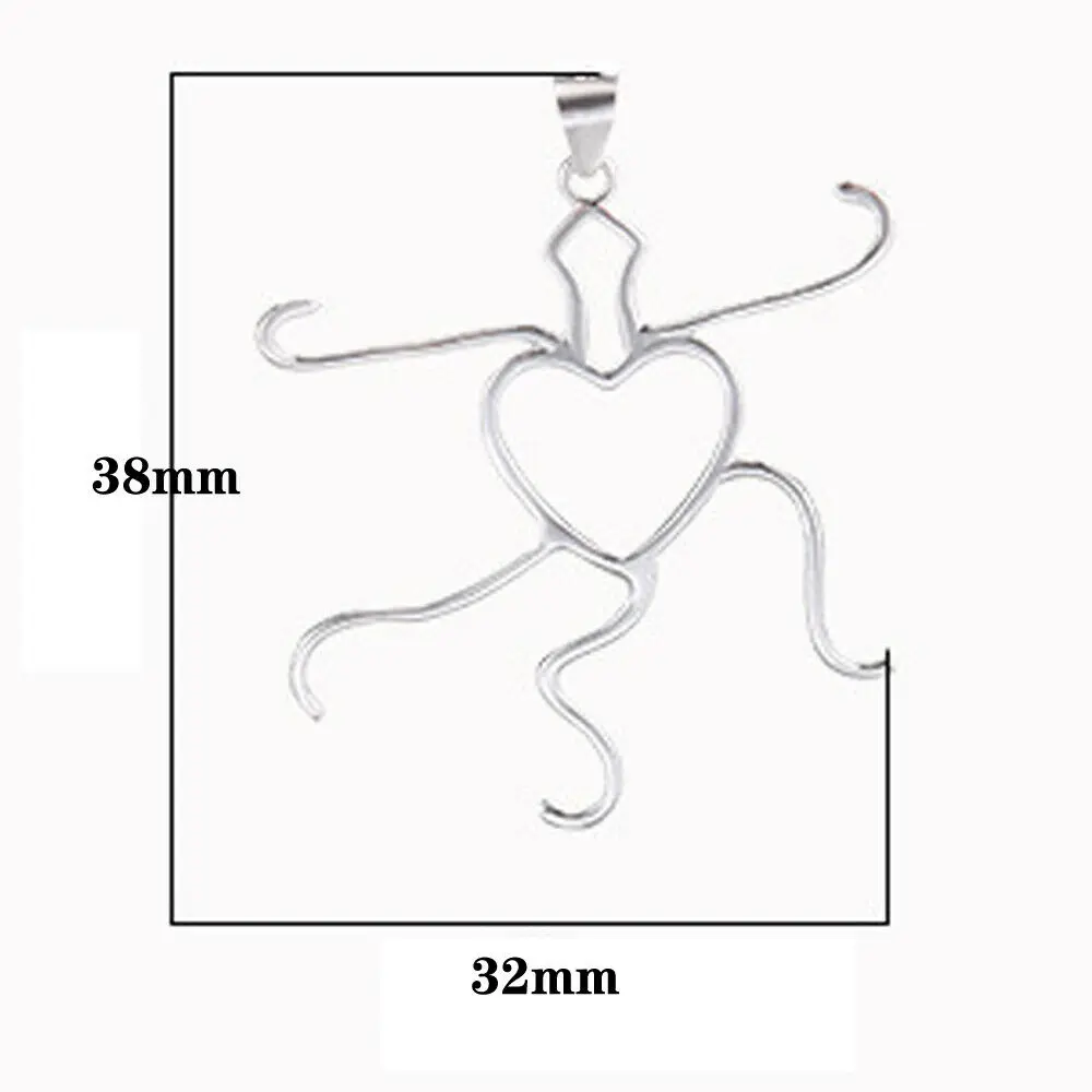 925 Sterling Silver 5 Claws Pendant Blank Various Shapes Pendant Setting Finding for Handmade Necklace Jewelry for Women