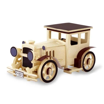 

kids classic traffic tools 3D wooden jigsaw puzzle toy cars children puzzle toy scale models children's educational toys