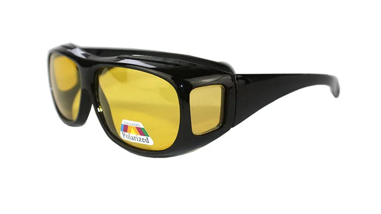 Очки ночного видения для фар, поляризованные солнцезащитные очки для вождения, желтые линзы, защита UV400, Ночные очки для водителя - Название цвета: 1 pair