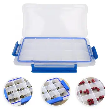 

15 Grids Transparent Storage Box Adjustable Small Part Accessory Container Holder Jewelry Accessory Box