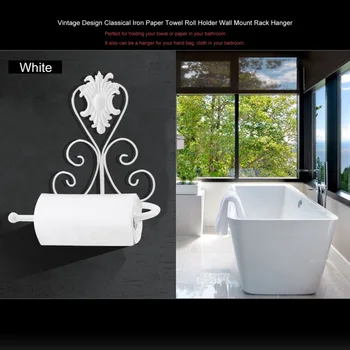 

New Vintage Toilet WC Kitchen Paper Roll Holder Creative Iron Tissue Bathroom Accessories Toilets Holders Wall Mount Rack Hanger