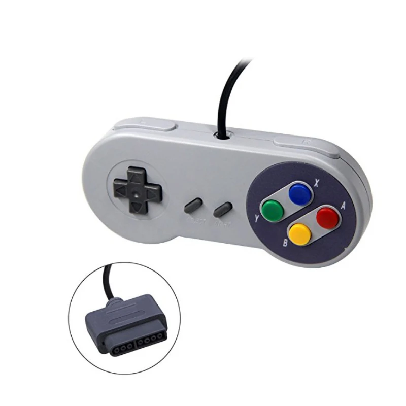 

Gamepad 16 Bit Controller for Super Nintendo SNES System Console Control Pad