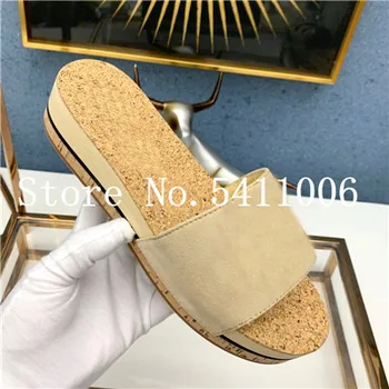 

2020 espadriles new brand design women suede tweed Summer flat slides Mules designer Sandals luxury platform Shoes woman
