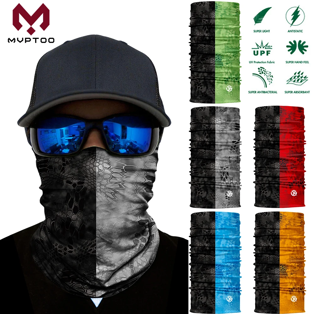 Unisex Headband Balaclava Scarf Face Shield Bandanas Neck Gaiter Motorcycle Mask Headwear
