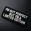 I'M NOT ... Size:4.7x10cm DIY Embroidery Patches for T-shirt Iron on Stripes Appliques Clothes Stickers Clothing Sew on Badges ► Photo 2/6