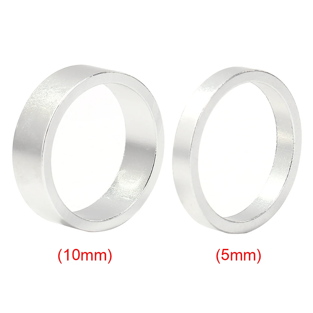 Bicycle Headset Bicycle Spacer 5/10Pcs/Set MTB Road Bike Bicycle Headset Stem Aluminum Alloy Washer Stem Front Fork Spacer Ring Gasket Inner diameter 28mm