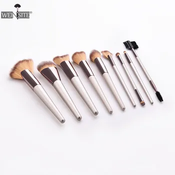 

1Pc Luxury Champagne Makeup Brush Set For Foundation Powder Blush Eyeshadow Concealer Lip Eye Cosmetic Brush Beauty Make Up Tool