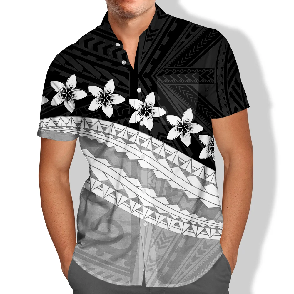 Pocket Short Sleeve Shirt Tribal Islanders Polynesian Clothes Polynesian Tribal Clothing Samoan Puletasi Viking