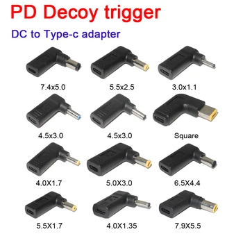 

USB Type-C POWER Adapter Connector Converter DC Plug PD Decoy trigger FOR charging Laptop Notebook Charger