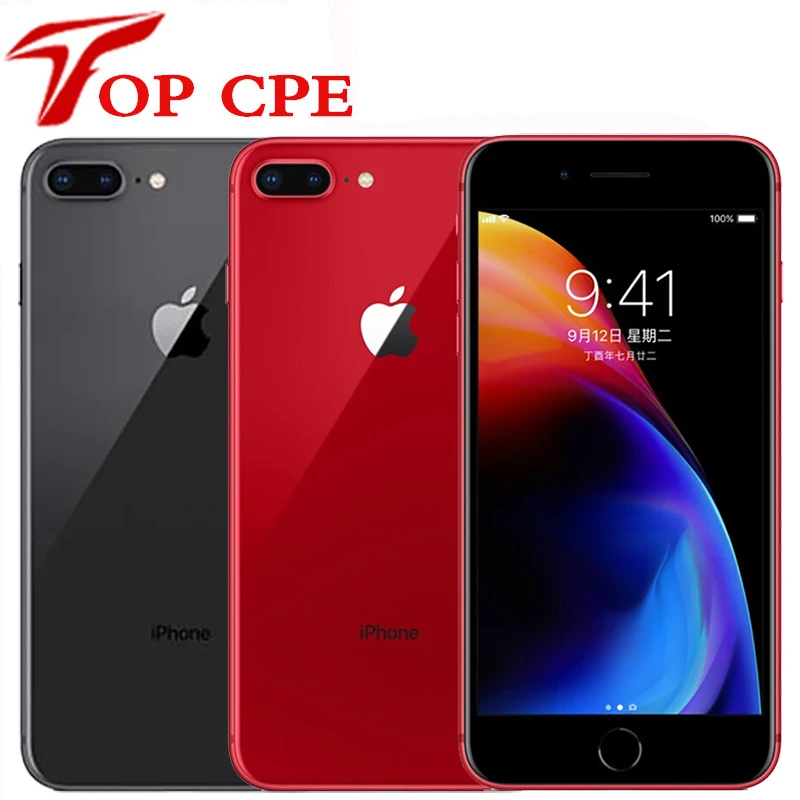 Original apple iphone 8 plus 64gb/256gb hexa núcleo 3d touch id lte wifi 12.0mp 4.7 polegada impressão digital usado telefone móvel