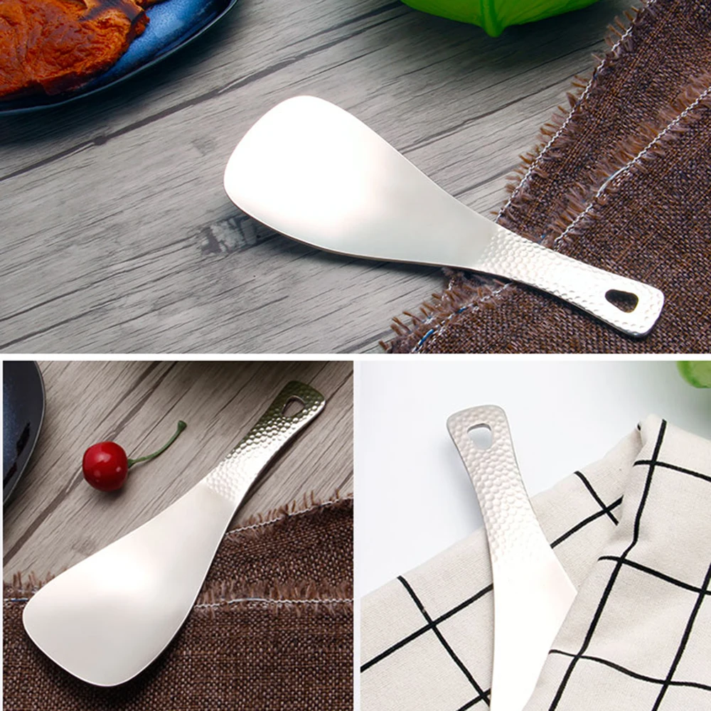 Lixada 티타늄 밥 숟가락, 초경량 친환경 요리 주걱 삽, 야외 캠핑 배낭 피크닉용