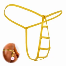 Мужские открытые стринги с вырезами, стринги, бикини-танга, нижнее белье с дырочками, экзотические трусики, сексуальные пенис, Гей Нижнее белье, бандаж, нижнее белье