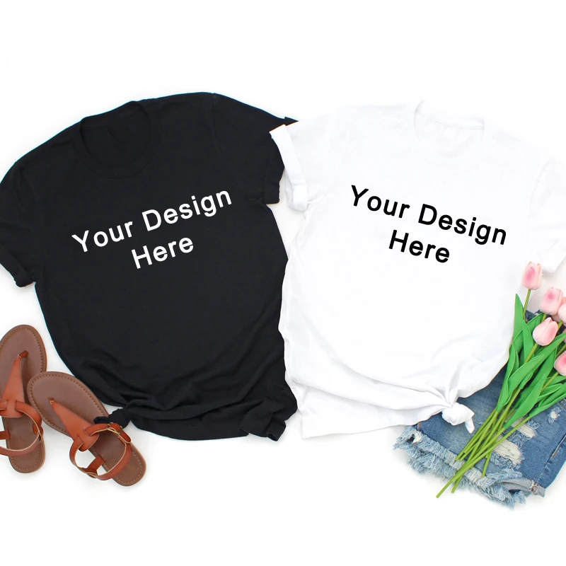 

Custom Personalized Pure Cotton Gift T-shirt Unisex Women Crewneck Graphic Tee Top Casual Workout T Shirt S-3XL