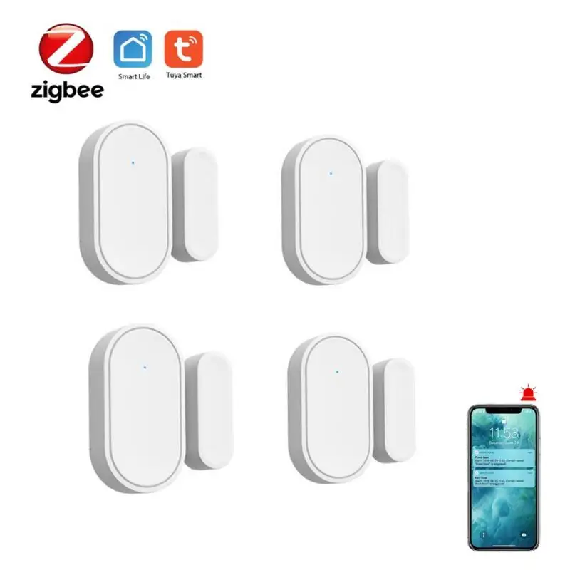 ring keypad motion sensor Tuya App Smart WiFi Door Sensor Door Open Closed Detectors WiFi Home Alarm Compatible With Alexa Google Home Security Sensor smart alarm keypad