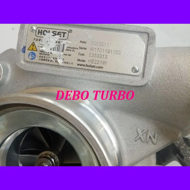 Новый оригинальный Турбокомпрессор HOLSET HE221W 5353311 5353313 Для DCEC CUMMIN * S ISDe4 4.5L 105KW 6