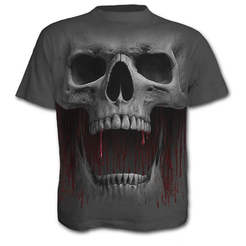 SkullPrinted Футболка мужская новый стиль разные цвета высокое качество| |