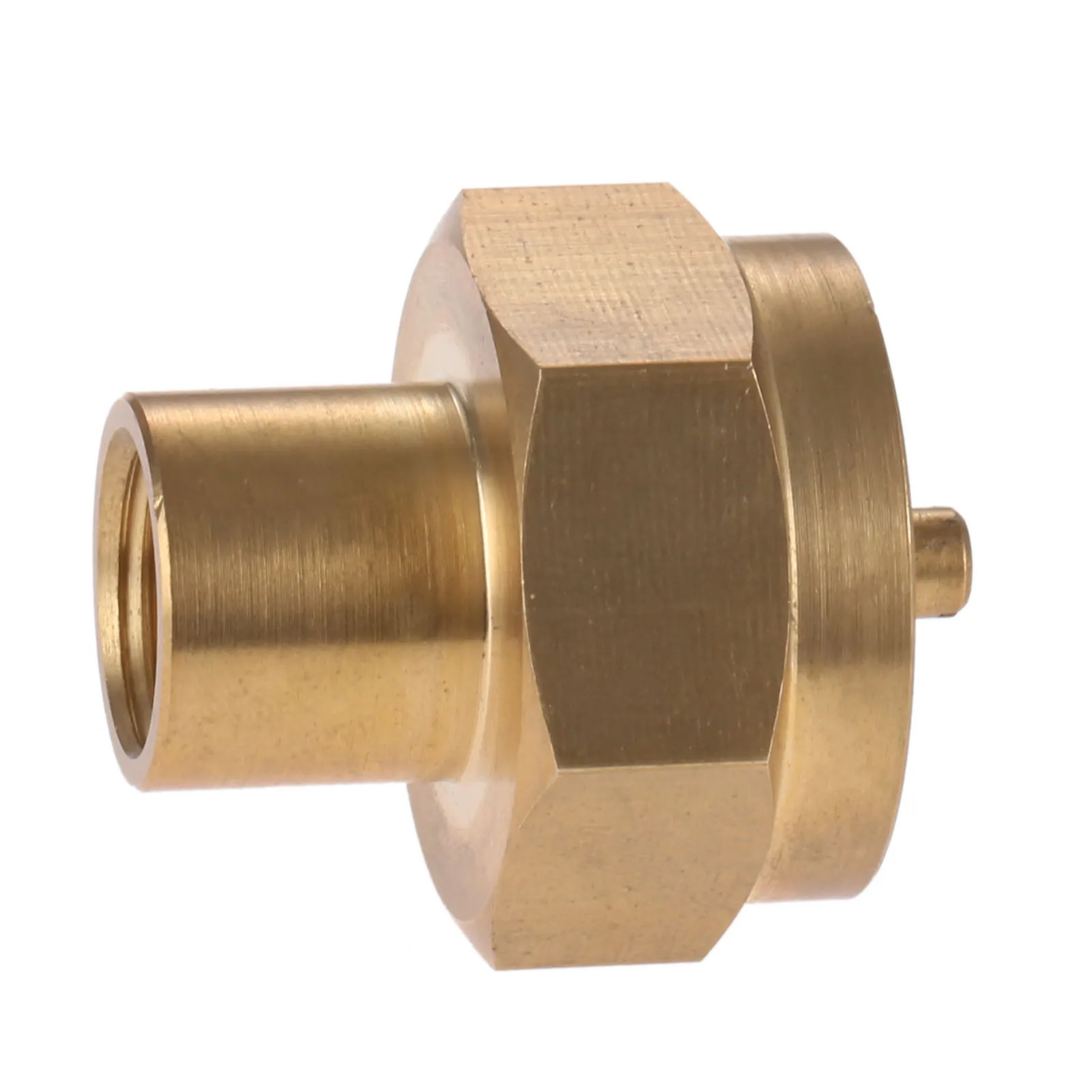 1pc Propane Tank Regulator Solid Brass 1LB Propane Gas Bottle Refill Adapter with 1/4 NPT Thread Gun Accessories Connection To Female Replacement Part