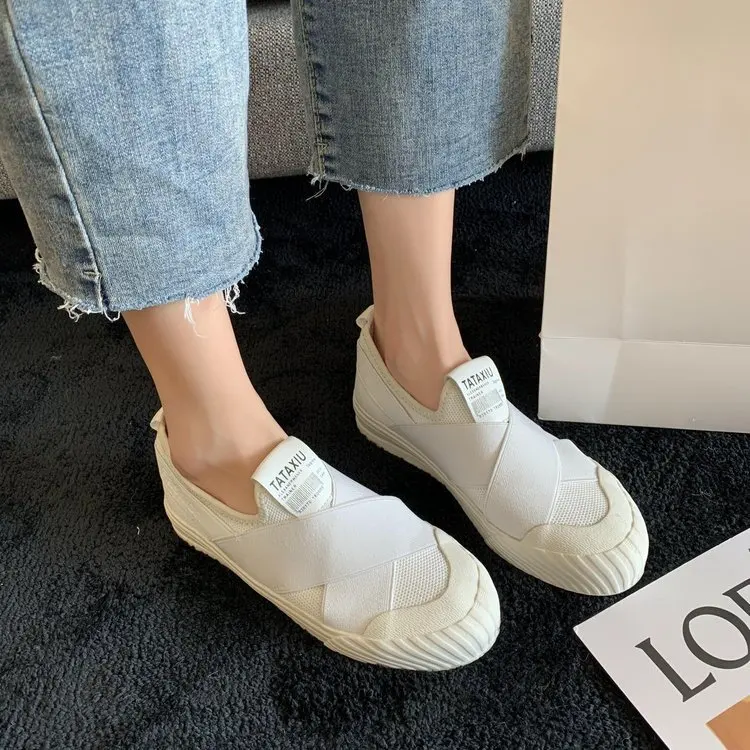 Women Shoes Shell-toe Sneakers Flat Loafers Sports