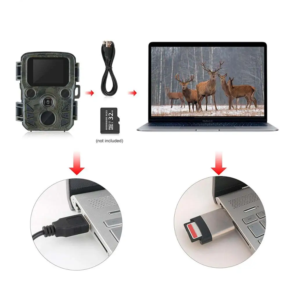 Photo-Traps 16MP Camera Chasse Infrared Night Vision Hunting Game Camera Photo trap 0.45S Motion Activated Wildlife Scout