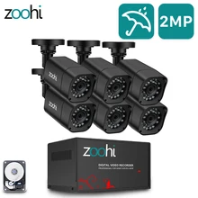 Система видеонаблюдения Zoohi 6CH 720P/1080P AHD камера безопасности DVR