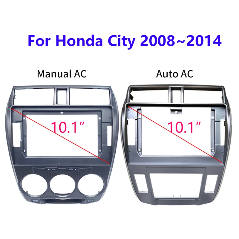 Автомобильная стерео аудио 2 Din Fascia ДЛЯ Honda City Auto Радио приборная установка ABS