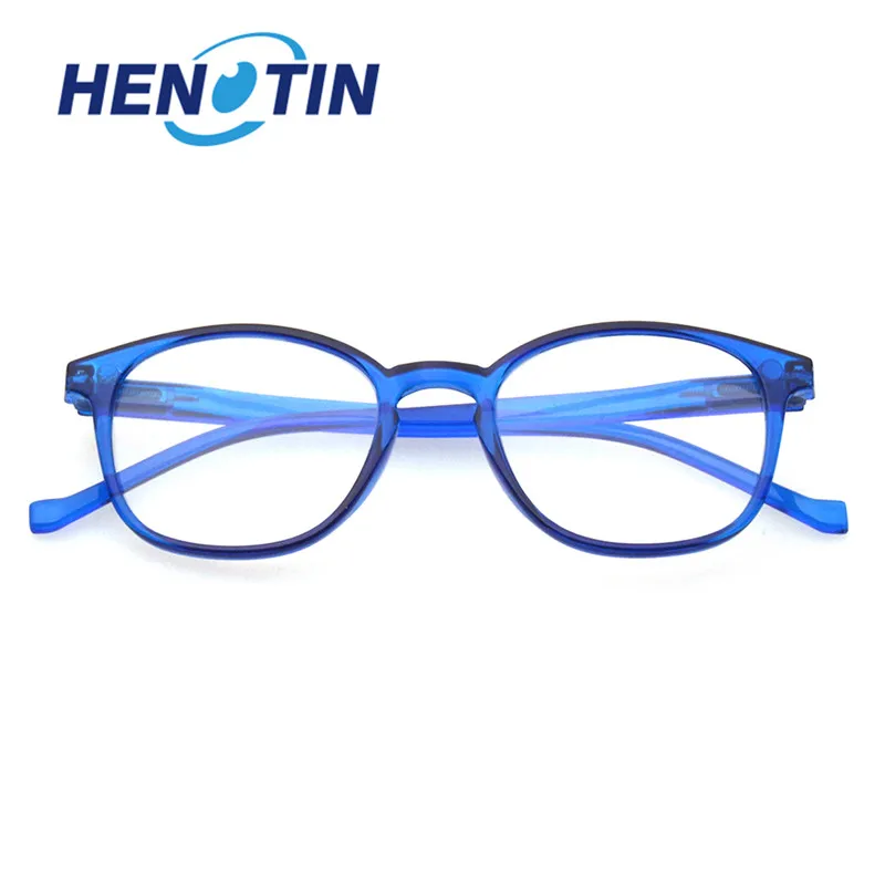 Henotin модные круглые очки для чтения с пружинными петлями мужские и женские