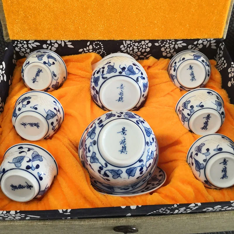 real Jingdezhen China top quality handmade tea sets porcelain vase painted star artist as home decoration and business gift