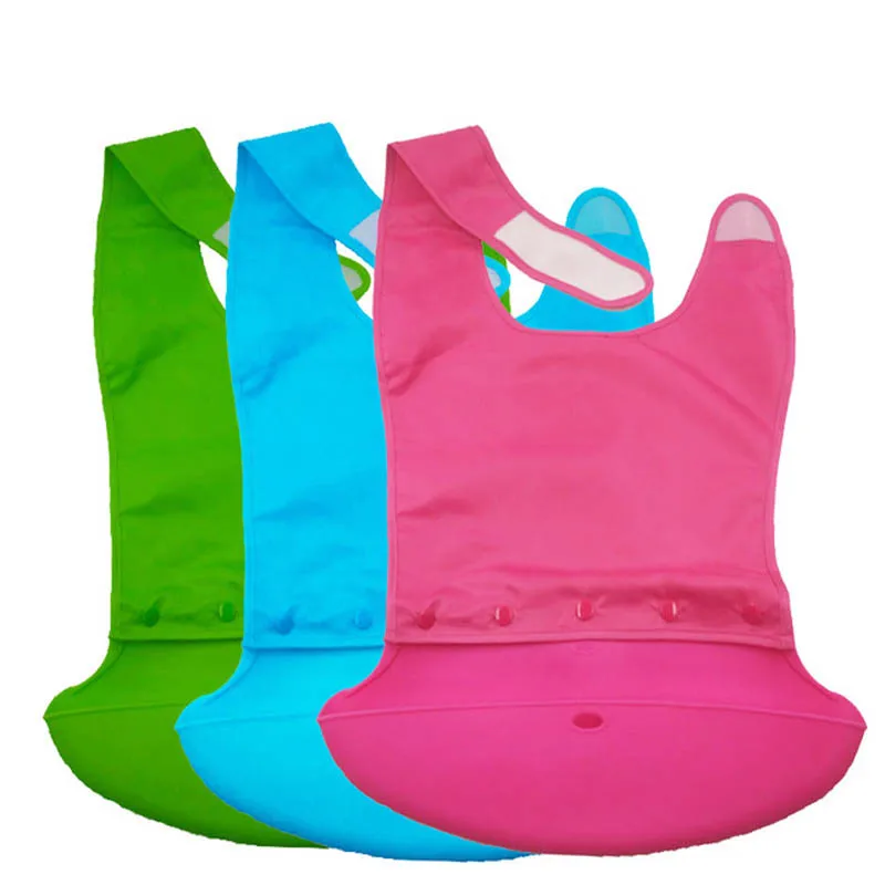 Waterproof Large Bibs Silicone Saliva Towel Adult Aprons Adult Bibs