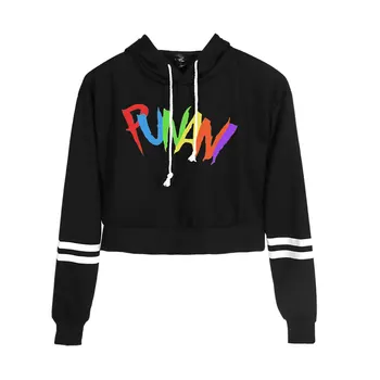 

New FRDUN TOMMY Hip hop 6IX9INE- PUNANI Album hoodies crop top women print hoodie Sweatshirt Girl Tracksuit