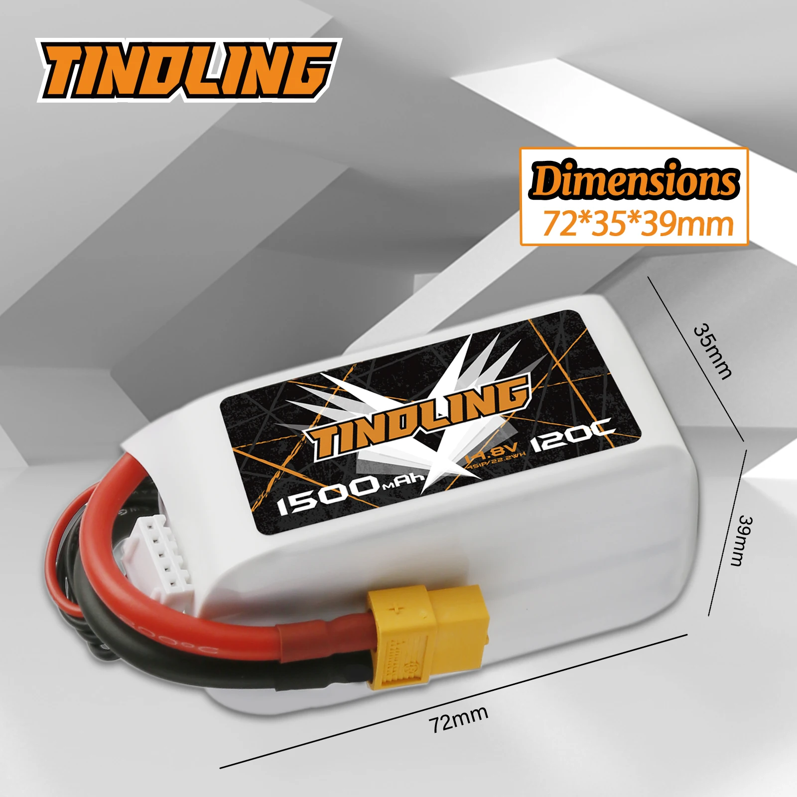 2PCS 4S Lipo hrb Battery14.8V 1500mAh 120C XT60Plug​ For Quadcopter Drone Profesional RC Car FPV Helicopter Airplane 4k toys