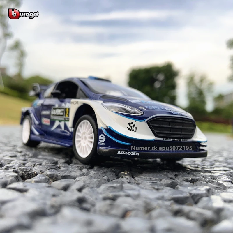 

Bburago 1:32 2017 M-Sport Ford Fiesta NO2 WRC rally car model Simulation Alloy Car Model Collect gifts toy